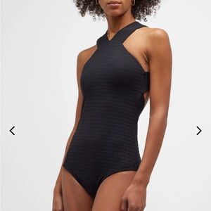 Shoshanna high neck one piece swimsuit, Size 4